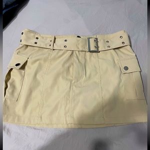cargo mini skirt